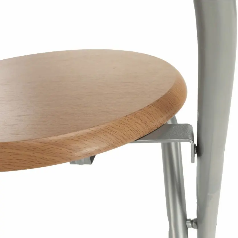 Scaun de bar Tempo Kondela Boxer (Beech/Aluminium)