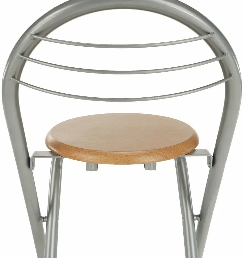 Scaun de bar Tempo Kondela Boxer (Beech/Aluminium)