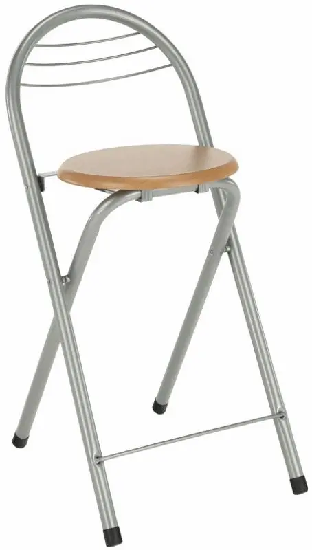 Scaun de bar Tempo Kondela Boxer (Beech/Aluminium)