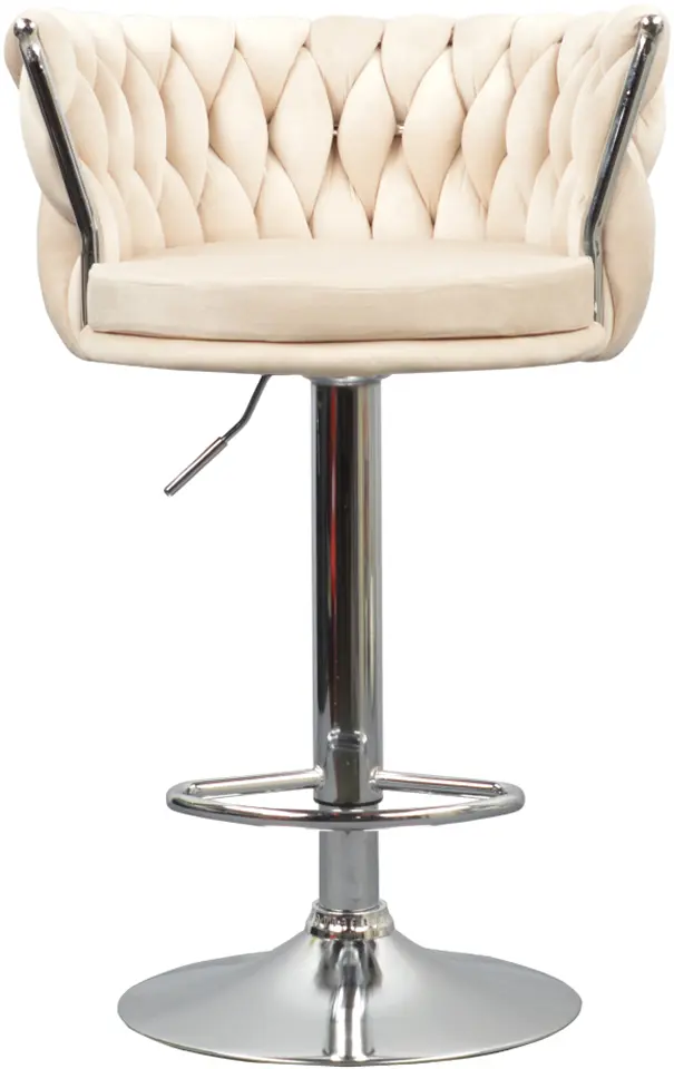 Scaun de bar Tempo Kondela Brin (Beige/Chrome) - 2