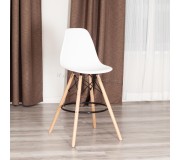 Scaun de bar Tempo Kondela Carbry 3 New (White/Beech)