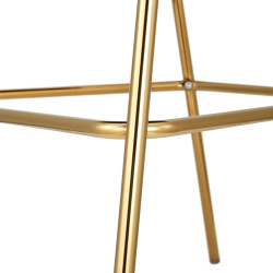 Scaun de bar Tempo Kondela Dasmin New Tip 2 (Beige/Chrome Gold) Thumb