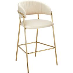 Scaun de bar Tempo Kondela Dasmin Tip 2 (Beige/Gold) Thumb