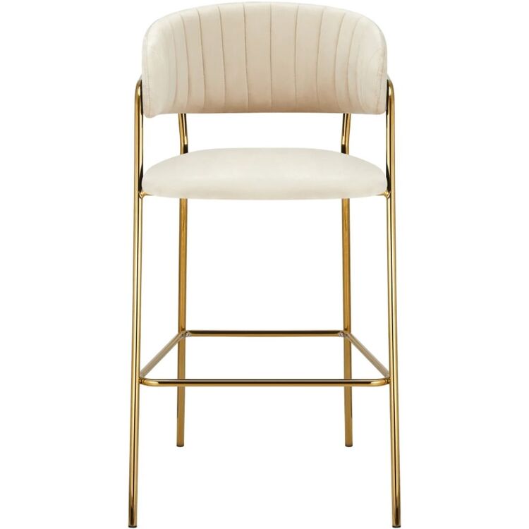 Scaun de bar Tempo Kondela Dasmin Tip 2 (Beige/Gold)
