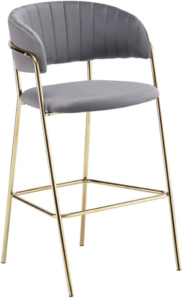 Scaun de bar Tempo Kondela Dasmin Tip 2 (Gray Brown/Golden) - 2