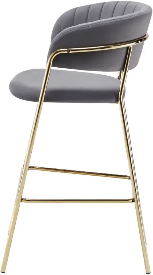 Scaun de bar Tempo Kondela Dasmin Tip 2 (Gray Brown/Golden) - 3