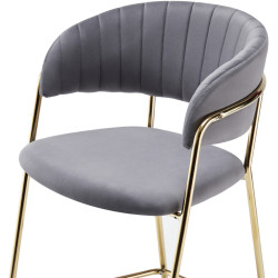 Scaun de bar Tempo Kondela Dasmin Tip 2 (Gray Brown/Golden) Thumb