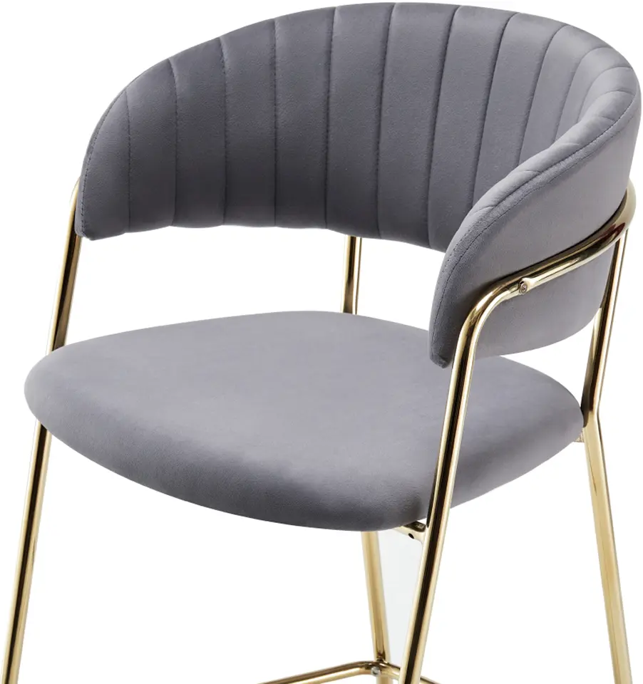 Scaun de bar Tempo Kondela Dasmin Tip 2 (Gray Brown/Golden) - 4
