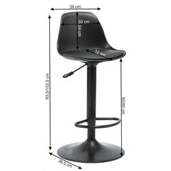 Барный стул Tempo Kondela Dobby (Black) Thumb