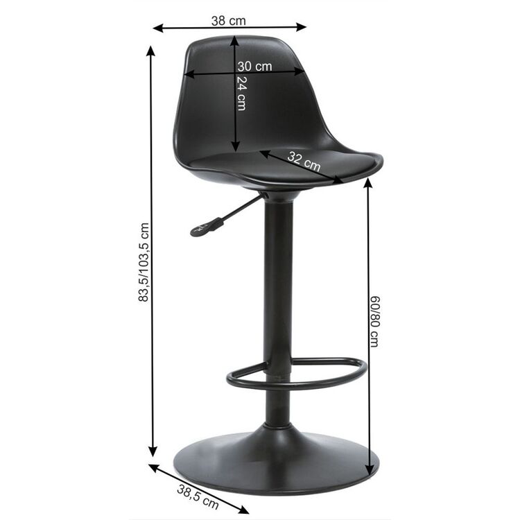 Барный стул Tempo Kondela Dobby (Black)
