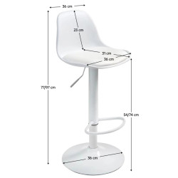 Барный стул Tempo Kondela Dobby New (White) Thumb