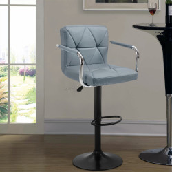 Барный стул Tempo Kondela Fabiola (Gray/Black) Thumb