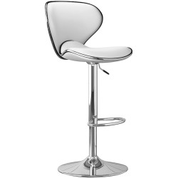 Scaun de bar Tempo Kondela Hedli (White/Chrome) Thumb