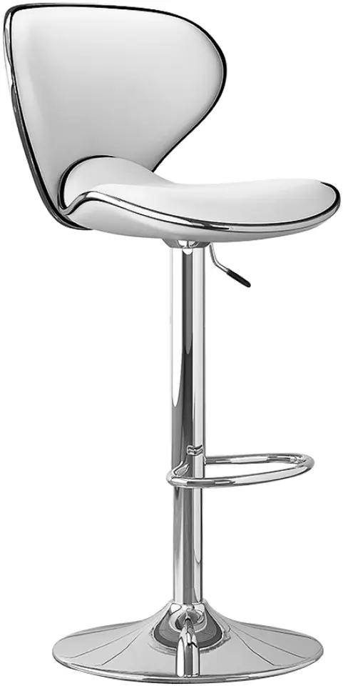 Scaun de bar Tempo Kondela Hedli (White/Chrome)