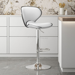 Scaun de bar Tempo Kondela Hedli (White/Chrome)