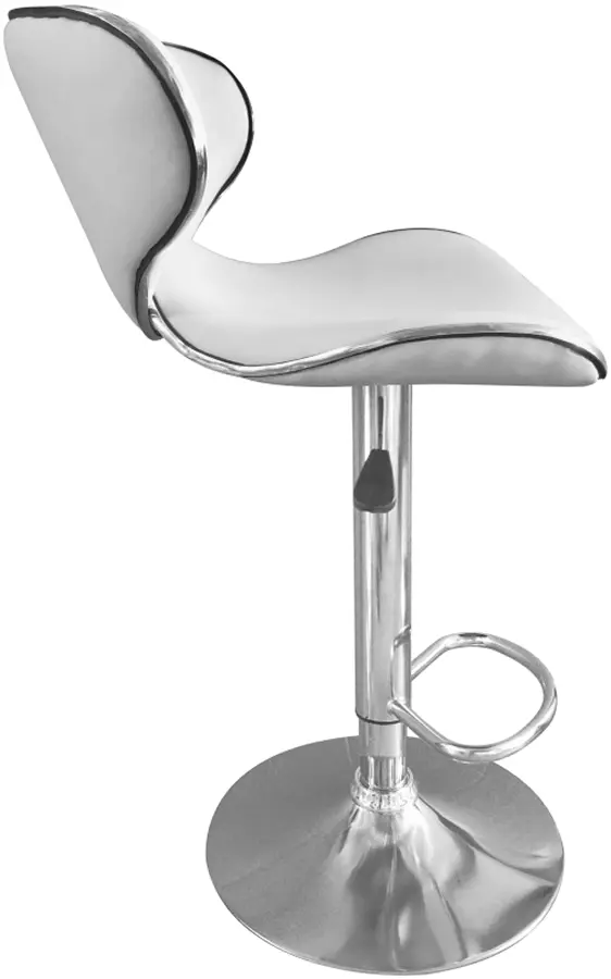 Scaun de bar Tempo Kondela Hedli (White/Chrome)