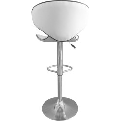 Scaun de bar Tempo Kondela Hedli (White/Chrome) Thumb