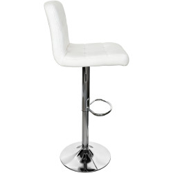 Scaun de bar Tempo Kondela Kandy 2 New (White/Chrome) Thumb
