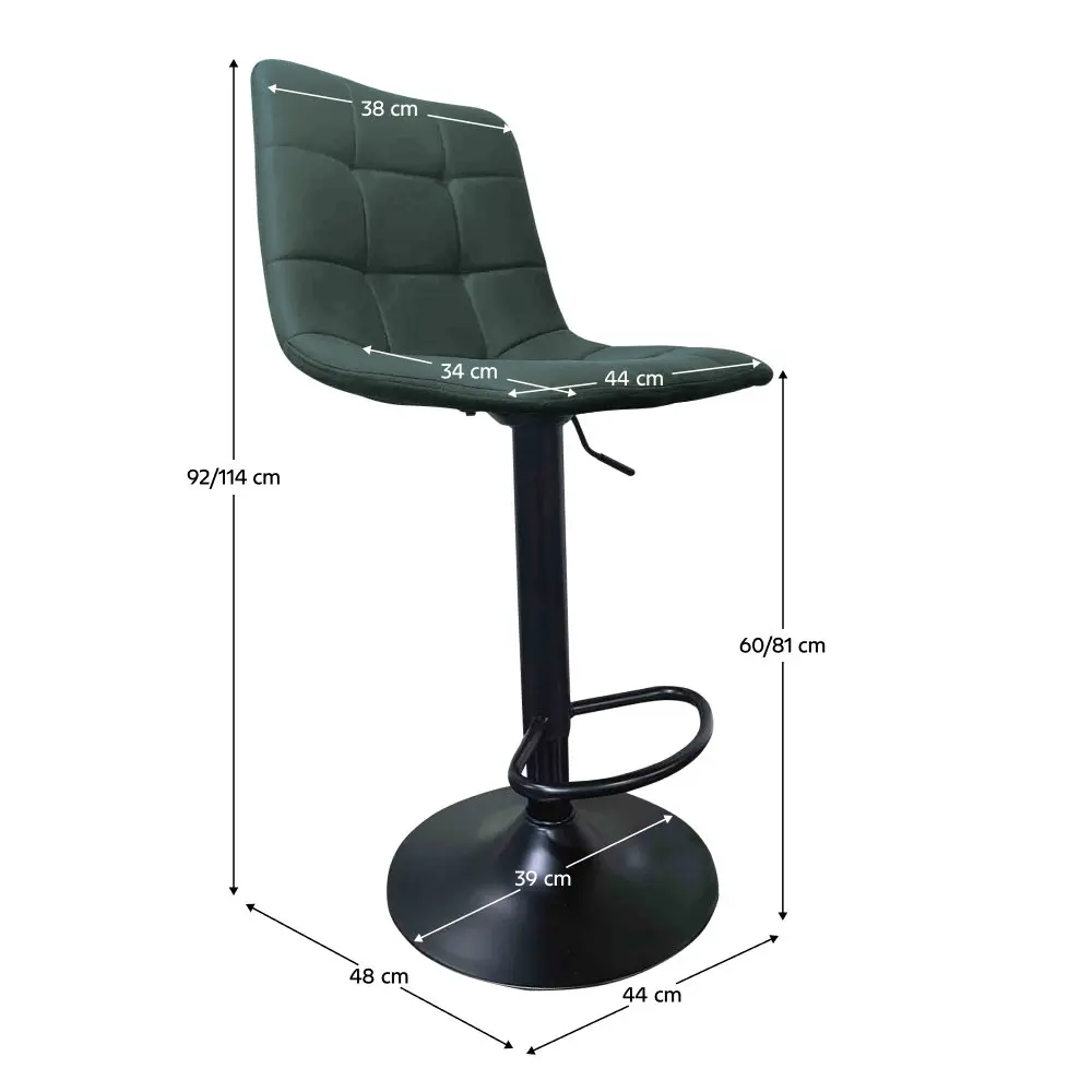 Барный стул Tempo Kondela Lahela NEW (Green/Black) - 6