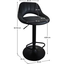 Барный стул Tempo Kondela Lorasa New (Black) Thumb