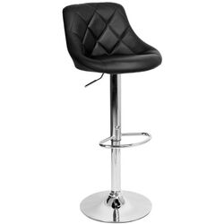 Барный стул Tempo Kondela Marid Leather (Black/Chrome) Thumb