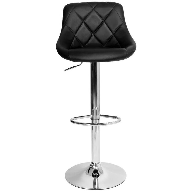 Барный стул Tempo Kondela Marid Leather (Black/Chrome)