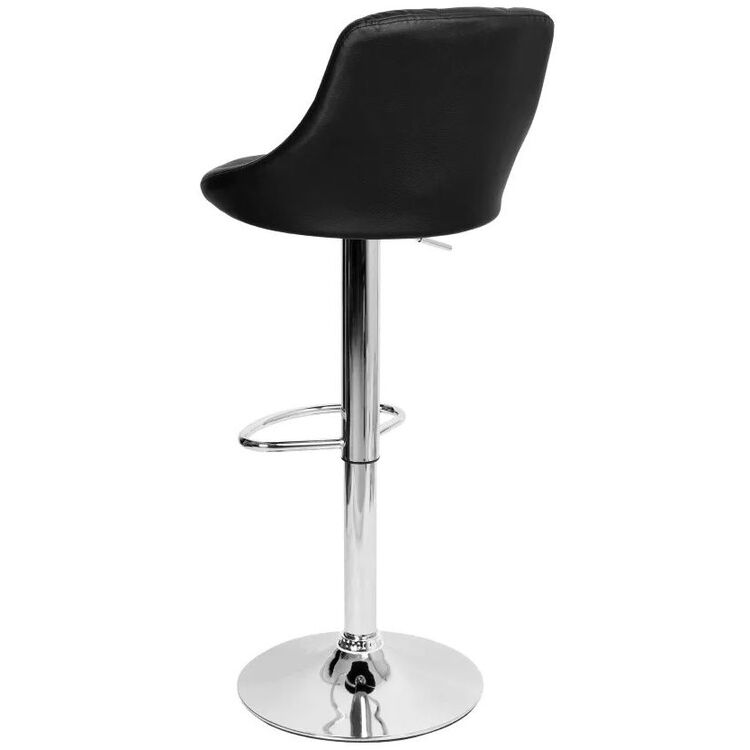 Барный стул Tempo Kondela Marid Leather (Black/Chrome)