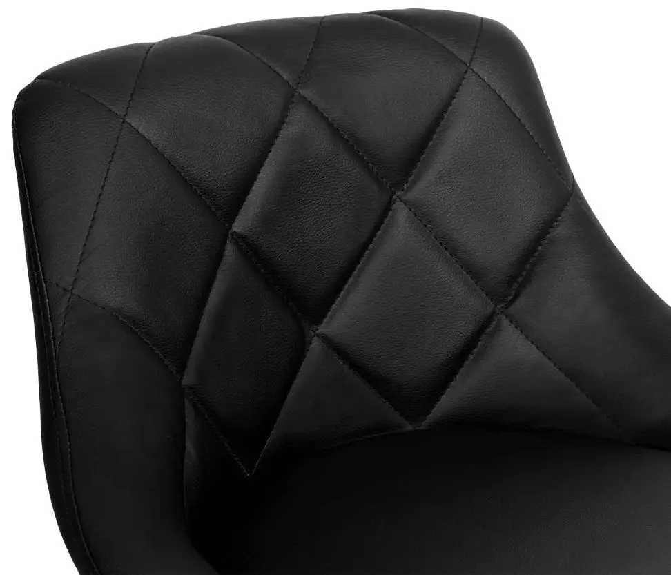 Scaun de bar Tempo Kondela Marid Leather (Black/Chrome)