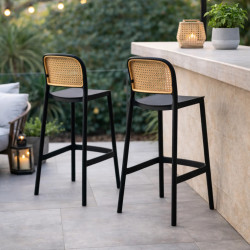 Scaun de bar Tempo Kondela Ravid New Typ 3 (Black/Beige) Thumb