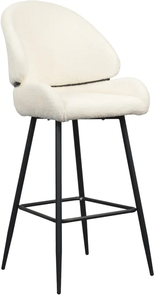 Scaun de bar Tempo Kondela Sanako Typ 2 (White/Black)