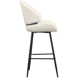 Scaun de bar Tempo Kondela Sanako Typ 2 (White/Black) Thumb