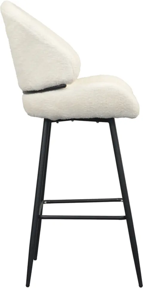 Scaun de bar Tempo Kondela Sanako Typ 2 (White/Black)