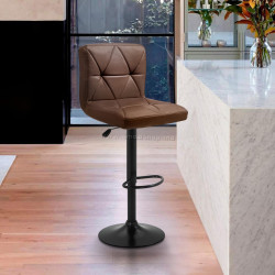 Scaun de bar Tempo Kondela Selest (Brown/Black)