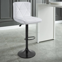 Scaun de bar Tempo Kondela Selest (White/Black)