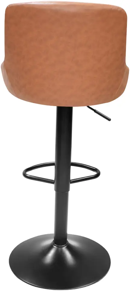 Scaun de bar Tempo Kondela Terkan New (Cognac/Black)