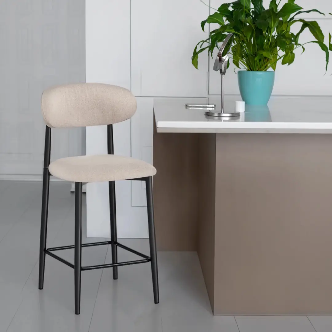 Scaun de bar Tempo Kondela Zajda Typ 2 (Beige/Black)