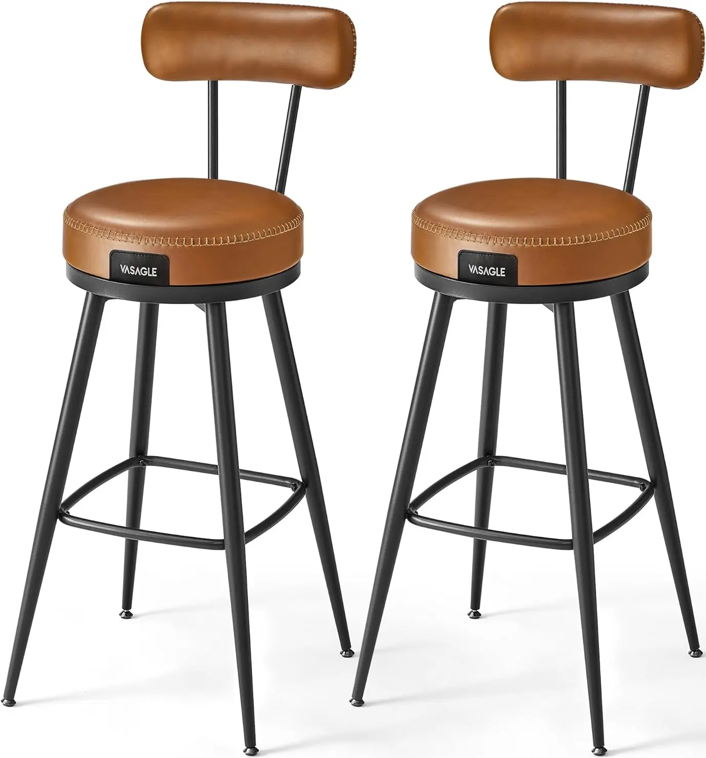 Набор барных стульев Vasagle Ekho LBC889K01 (Caramel Brown/Black) - 2