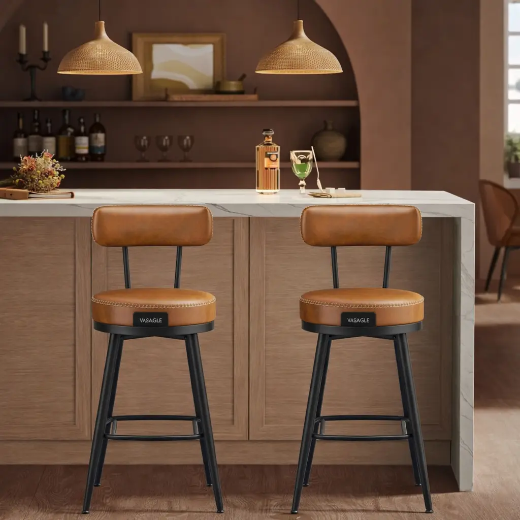 Набор барных стульев Vasagle Ekho LBC889K01 (Caramel Brown/Black)