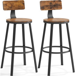 Набор барных стульев Vasagle LBC026B01V1 (Rustic Brown/Black) Thumb