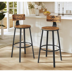 Набор барных стульев Vasagle LBC026B01V1 (Rustic Brown/Black)