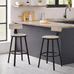 Набор барных стульев Vasagle LBC026B02 (Greige/Black)