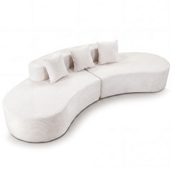 Бескаркасный диван Costway HV10776WH (White) Thumb