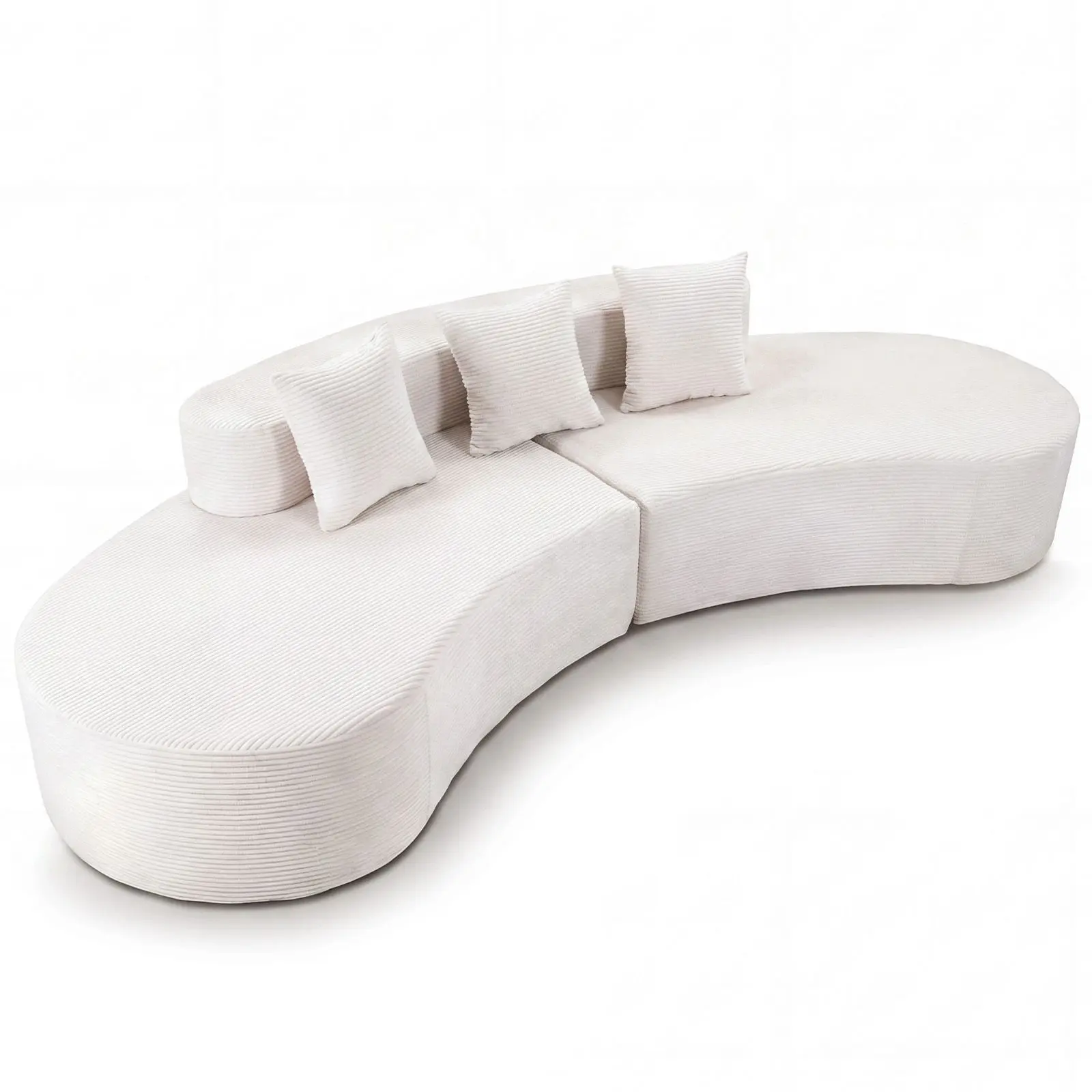 Бескаркасный диван Costway HV10776WH (White) - 2