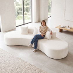 Бескаркасный диван Costway HV10776WH (White) Thumb