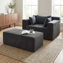 Бескаркасный диван Costway HV10779GR (Grey) Thumb