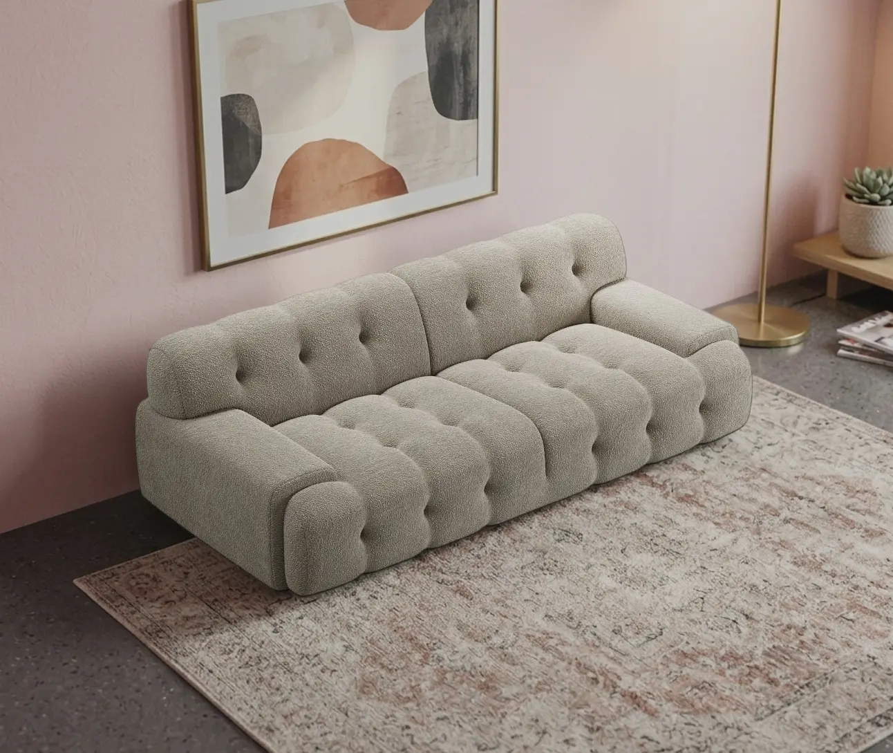 Бескаркасный диван Synonym Melange (Beige)