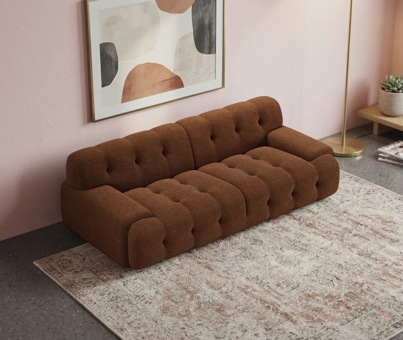 Бескаркасный диван Synonym Melange (Terracotta)