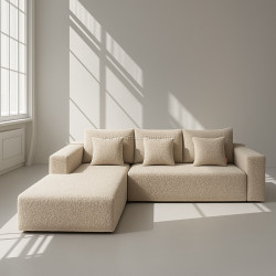 Бескаркасный угловой диван Synonym Camely (Beige)