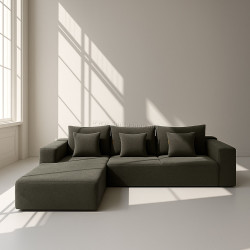 Бескаркасный угловой диван Synonym Camely (Grey)