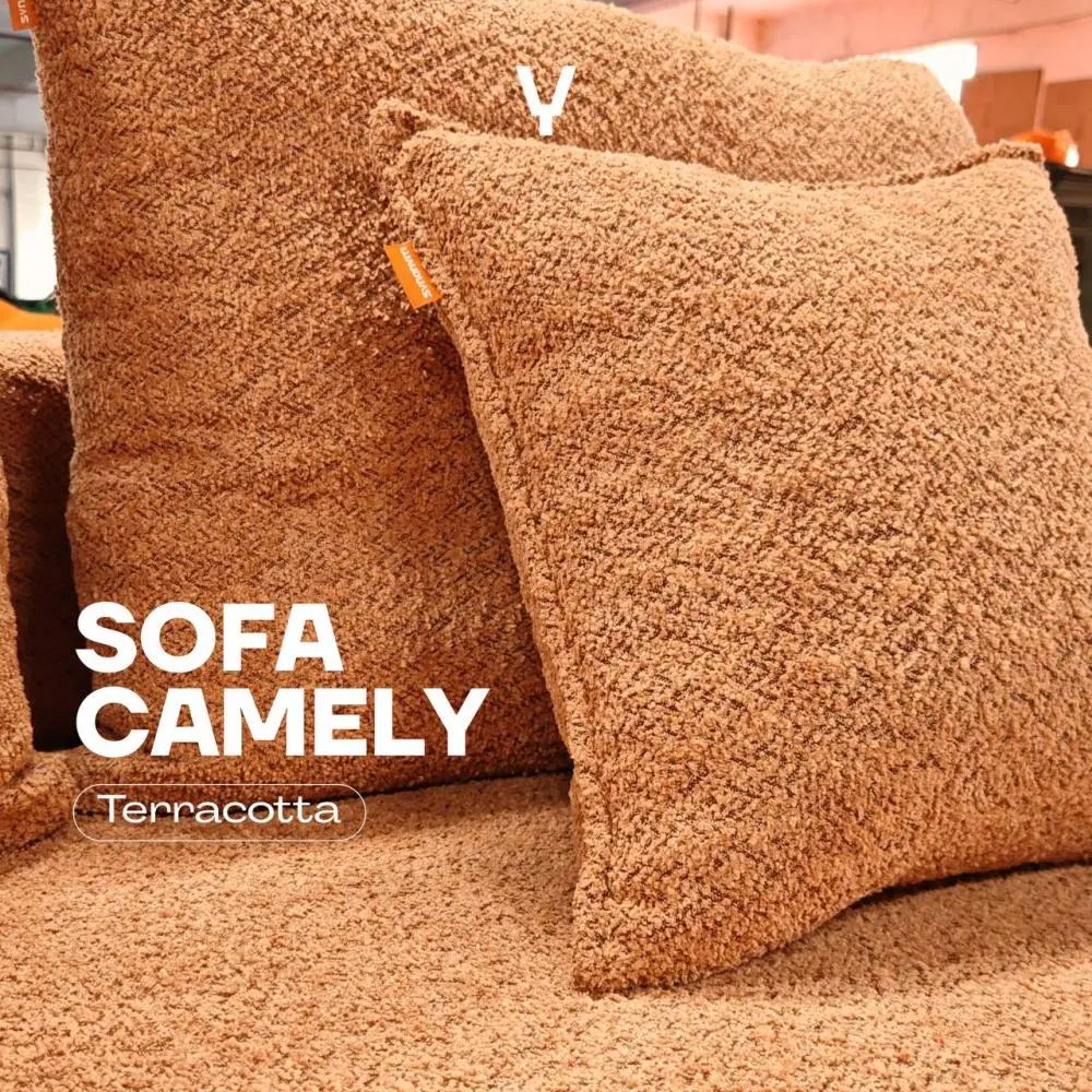 Бескаркасный угловой диван Synonym Camely (Terracotta) - 2